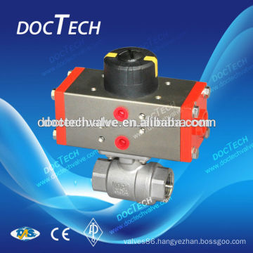 Two Piece Threaded Ball Valve With Pneumatic Actuator (Single Action /Double Action )